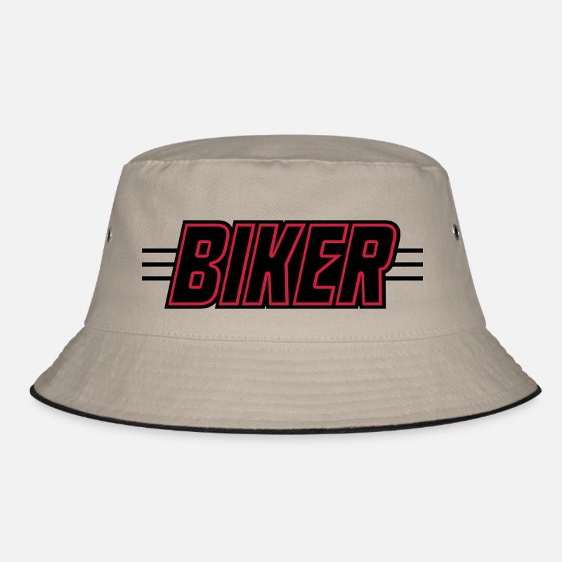 Biker Motorrad Spruch - Bucket Hat - Khaki/Schwarz