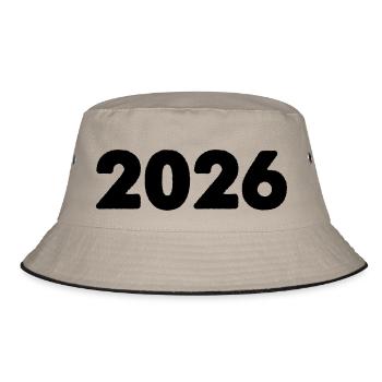 2026 - Bucket Hat - Khaki/Schwarz - Vorne