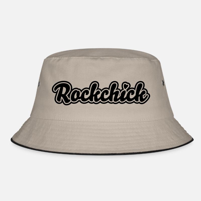 Rockchick - Bucket Hat - Khaki/Schwarz