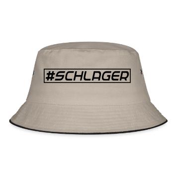 #SCHLAGER - Bucket Hat - Khaki/Schwarz - Vorne