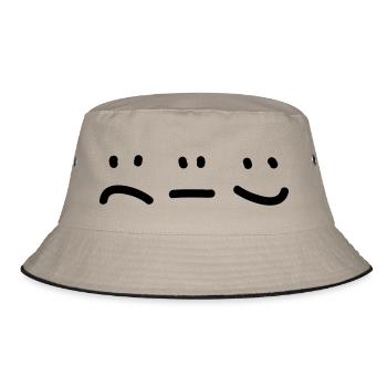 Emotions - Smile - Smiley - Bucket Hat - khaki/black - Front