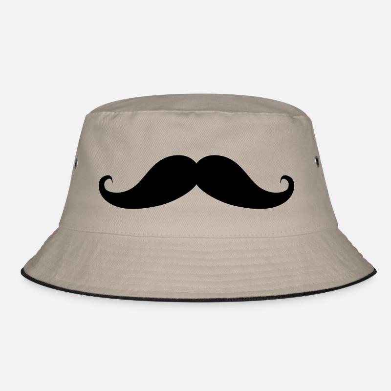 Moustache Bart Mustache Bucket Hat