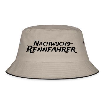 Nachwuchs-Rennfahrer - Bucket Hat - Khaki/Schwarz - Vorne