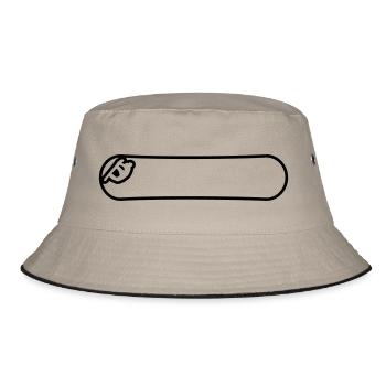Snow boarder - Bucket Hat - khaki/black - Front