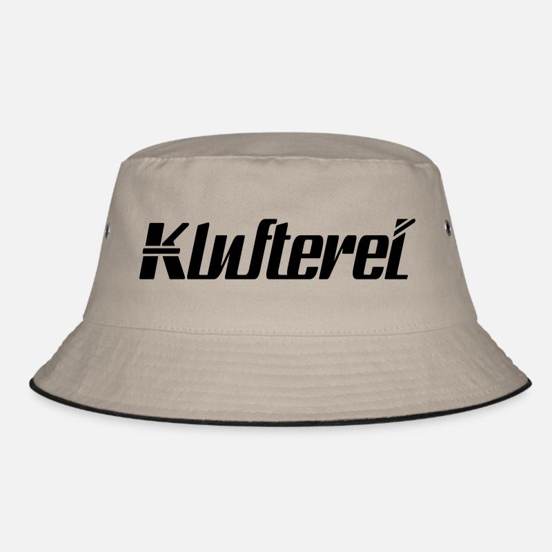 Klufterei Logo - Bucket Hat - Khaki/Schwarz