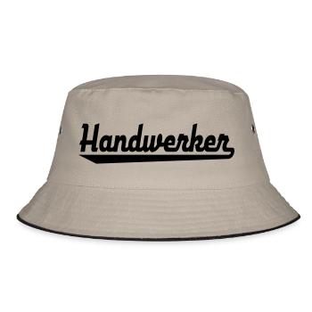 Handwerker - Bucket Hat - Khaki/Schwarz - Vorne