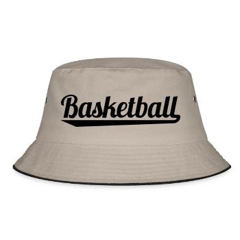 Basketball - Bucket Hat - Khaki/Schwarz - Vorne