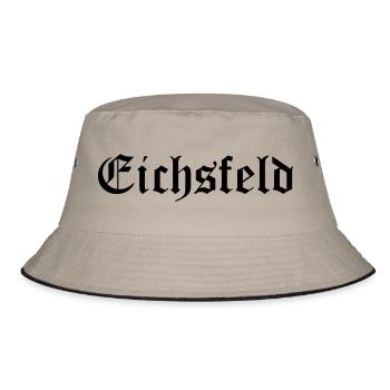 Eichsfeld Altdeutsche Schrift Schwarz - Bucket Hat - Khaki/Schwarz - Vorne