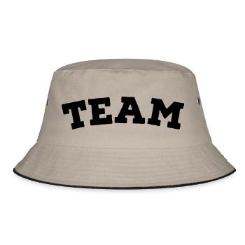 Team - Bucket Hat - Khaki/Schwarz - Vorne