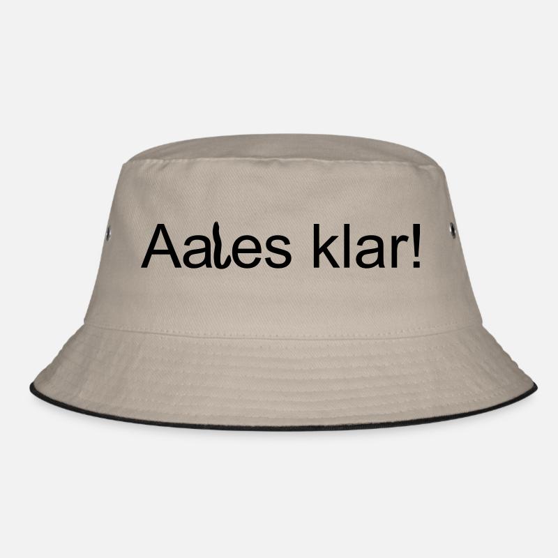 Aales klar - Bucket Hat - Khaki/Schwarz