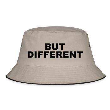 Same Same but different - Bucket Hat - Khaki/Schwarz - Vorne