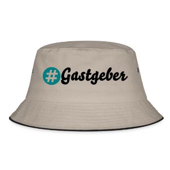 Gastgeber - Bucket Hat - Khaki/Schwarz - Vorne