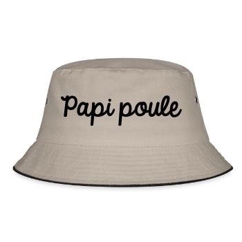 Papi poule - Bob - kaki/noir - Devant
