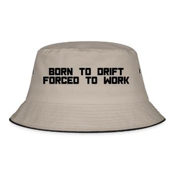 born to drift - Bucket Hat - khaki/black - Front