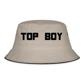 top boy - Bucket Hat - khaki/black - Front