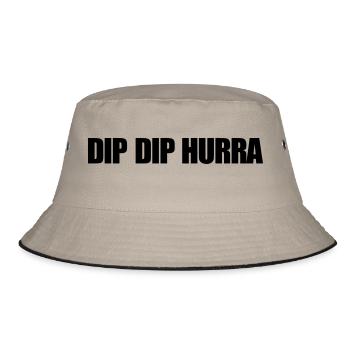 dip dip hurra - Emma MDMA Ecstasy XTC Pepp Speed - Bucket Hat - Khaki/Schwarz - Vorne
