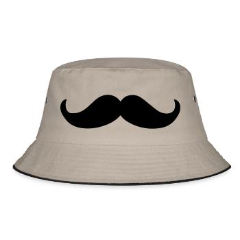 moustache - Bucket Hat - khaki/black - Front