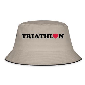 triathlon - Bucket Hat - Khaki/Schwarz - Vorne