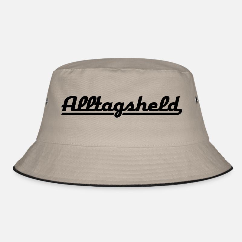 Alltagsheld - Bucket Hat - Khaki/Schwarz