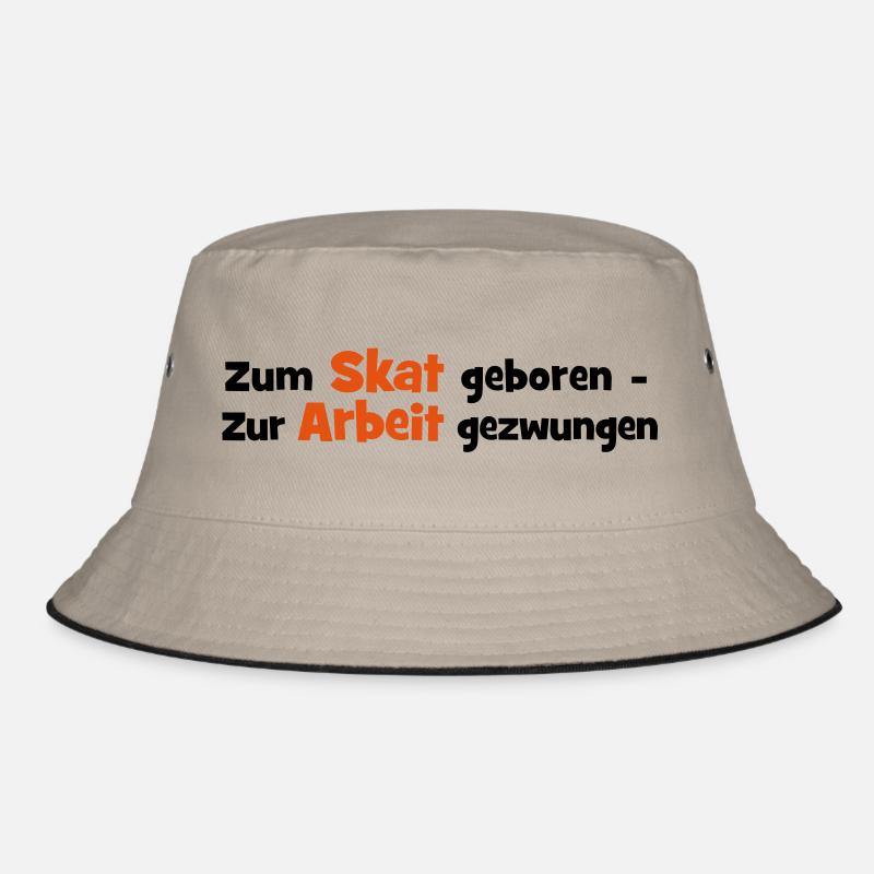 Skat - Bucket Hat - Khaki/Schwarz