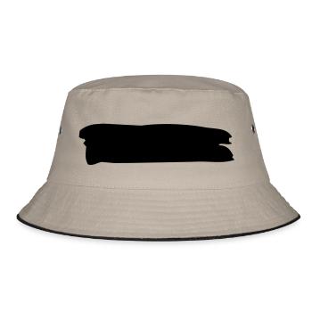 Farbe - Bucket Hat - Khaki/Schwarz - Vorne
