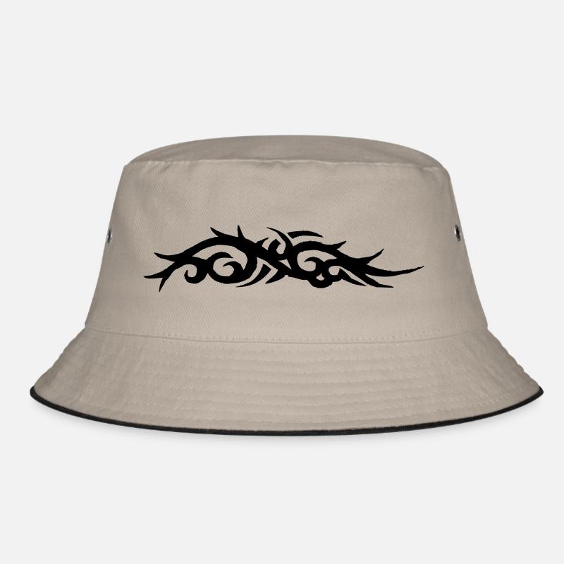 tribal tattoo - Bob - kaki/noir