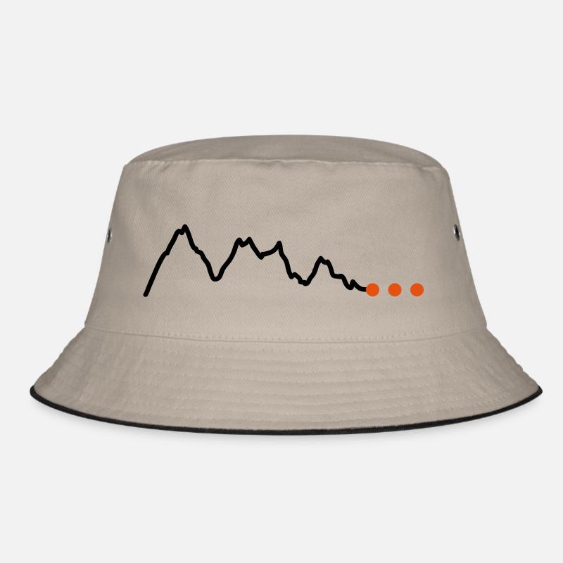 Height profile Mountains Bucket Hat