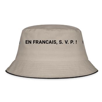 en francais - Bucket Hat - khaki/black - Front