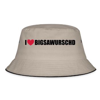 Bigsawurschd - Bucket Hat - Khaki/Schwarz - Vorne