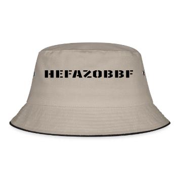 fellforst_hefazobbf - Bucket Hat - Khaki/Schwarz - Vorne