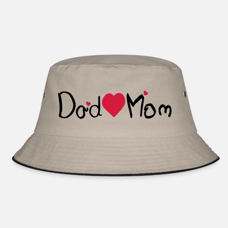 Dad Herz Mom Bucket Hat