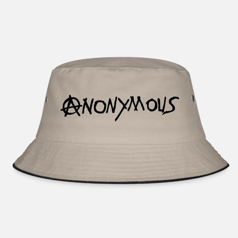 anarchy logo anonymous1 Bucket Hat