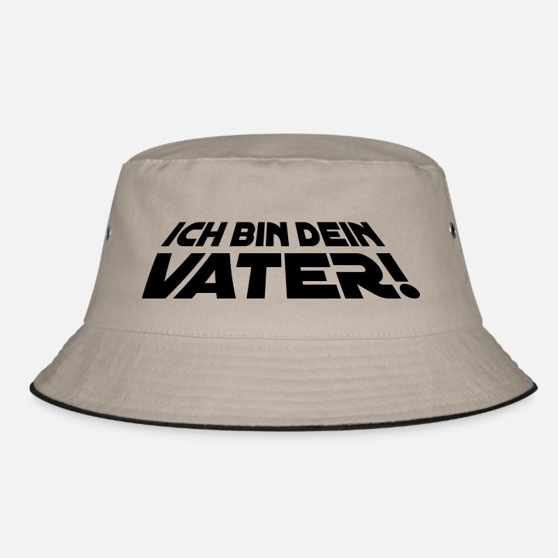 ich_bin_dein_vater_15x5_1f - Bucket Hat - Khaki/Schwarz