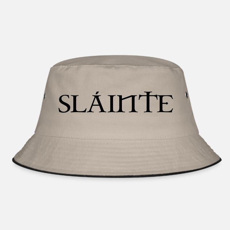 Slainte text uk Bucket Hat