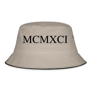 1991 - Bucket Hat - khaki/black - Front
