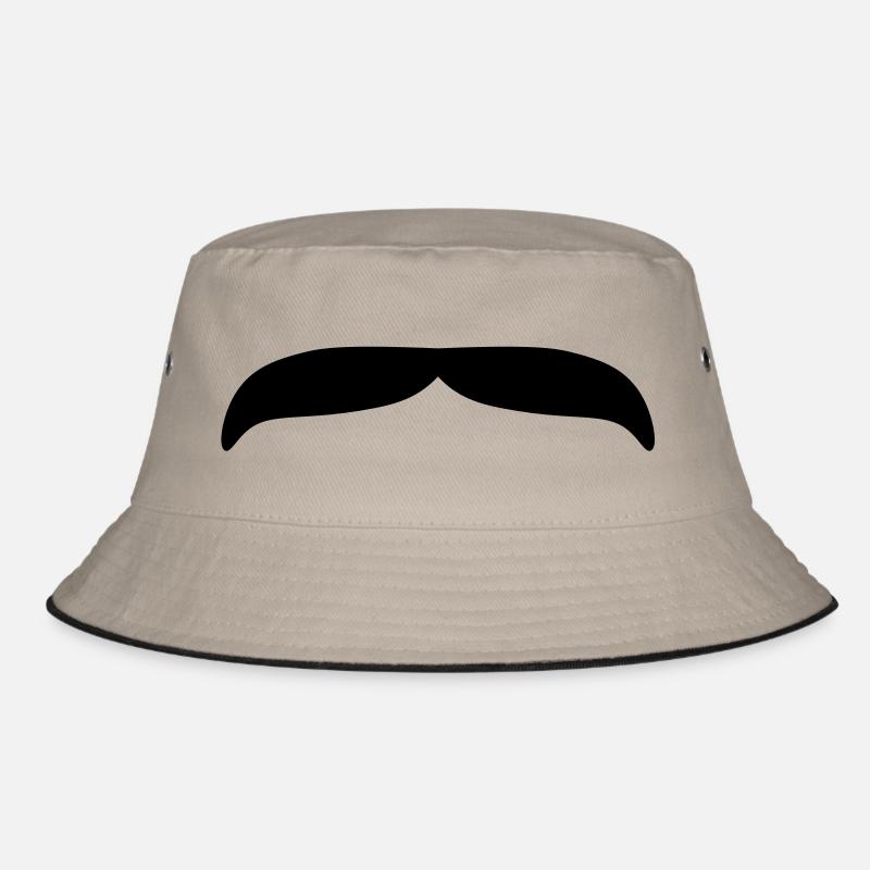 Moustache 2 - Bob - kaki/noir