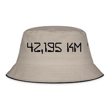 Marathon - Bucket Hat - Khaki/Schwarz - Vorne