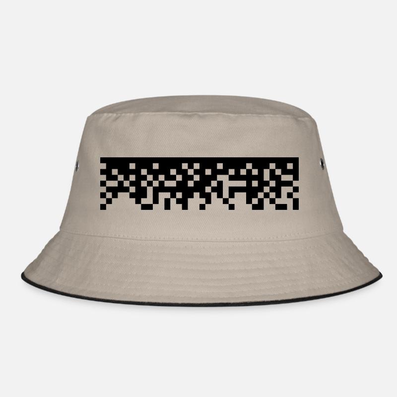 Pixel - Bucket Hat - Khaki/Schwarz