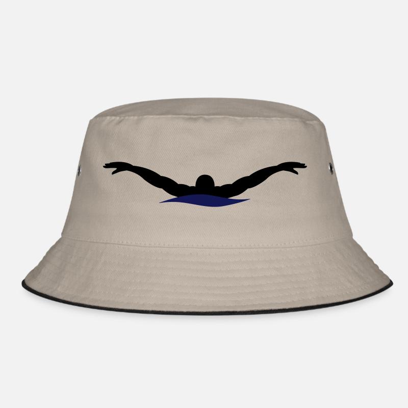 natation - Bob - kaki/noir