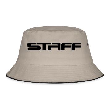 Staff__V002 - Bucket Hat - Khaki/Schwarz - Vorne