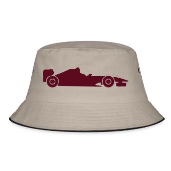 Formel-1-Rennwagen 107 - Bucket Hat - Khaki/Schwarz - Vorne