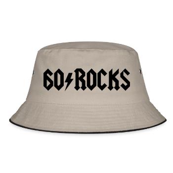 60 - Bucket Hat - khaki/black - Front