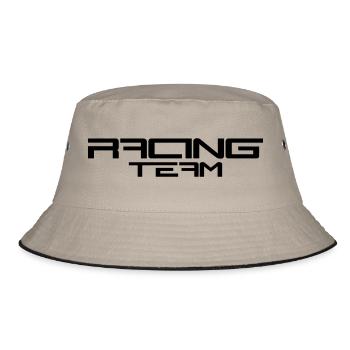 Racing Team - Bucket Hat - Khaki/Schwarz - Vorne
