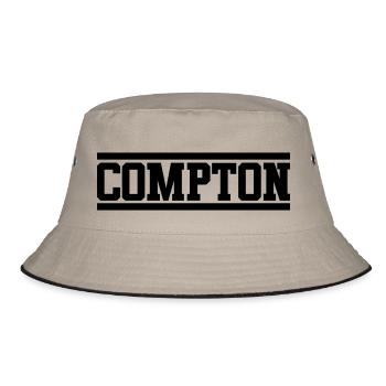 compton - Bucket Hat - khaki/black - Front