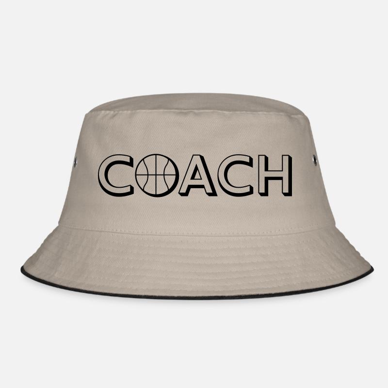 Basketball Coach Logo Design - Bob - kaki/noir