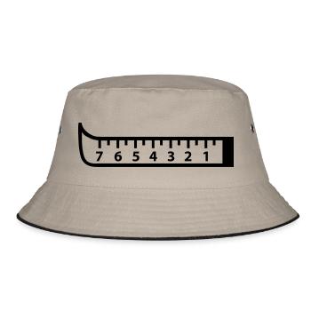 massband_f1 - Bucket Hat - Khaki/Schwarz - Vorne
