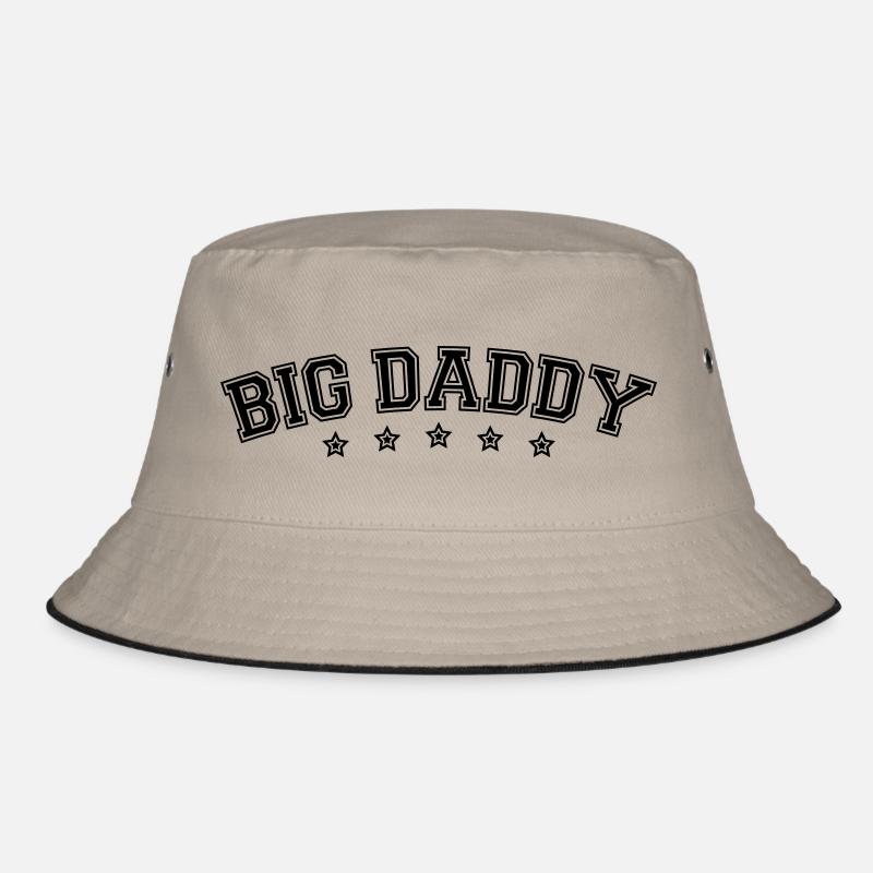 Father's day logo Big Daddy hero dad Vater Bucket Hat