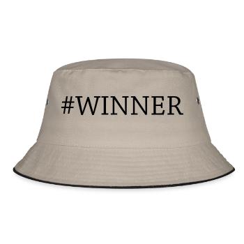 Winner - Bucket Hat - khaki/black - Front