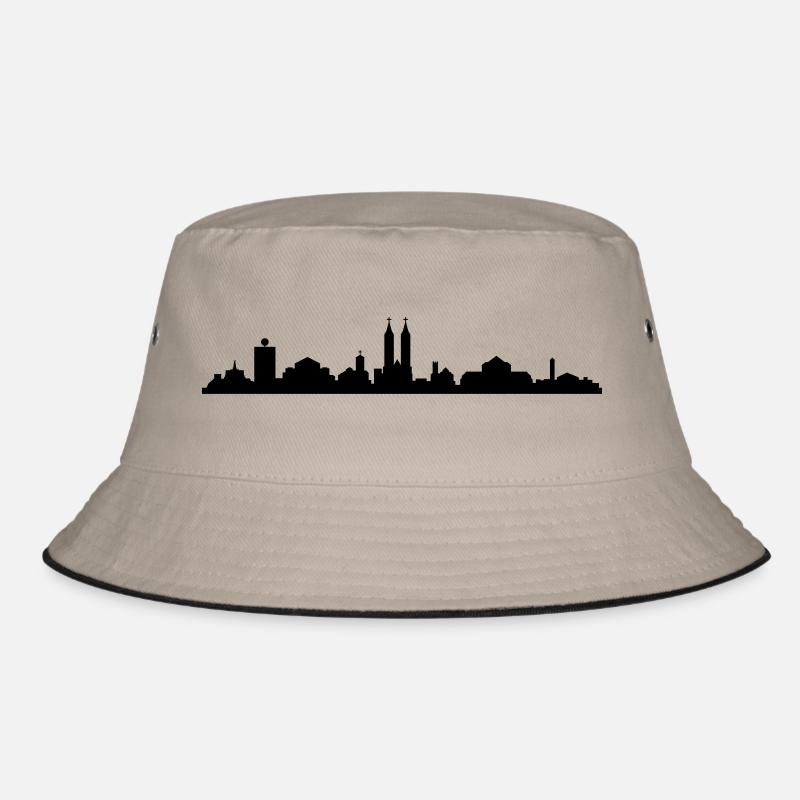 Skyline Kassel - Bucket Hat - Khaki/Schwarz