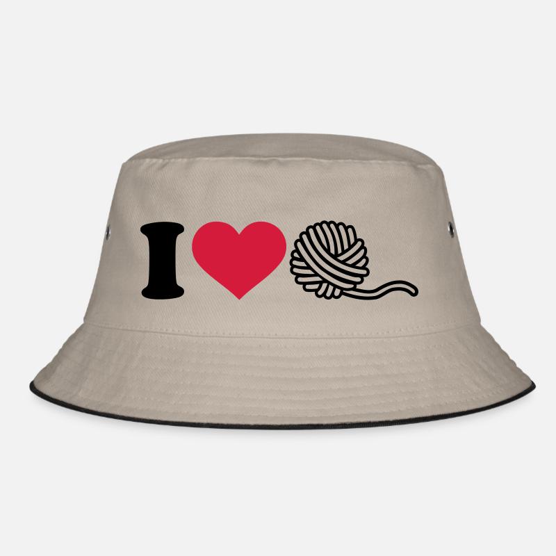 Stricken - Bucket Hat - Khaki/Schwarz